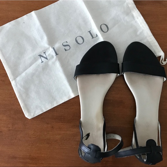 Nisolo Shoes - Black Serena Sandals
